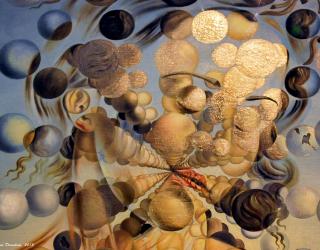 Galatea of the Spheres, Salvador Dalí, 1952. Galatea of the Spheres, Salvador Dalí, 1952.
