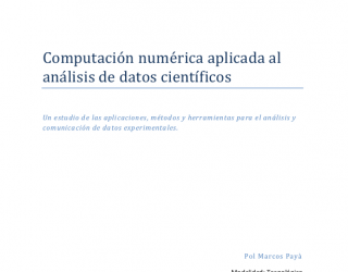 Computación numérica aplicada al análisis de datos científicos