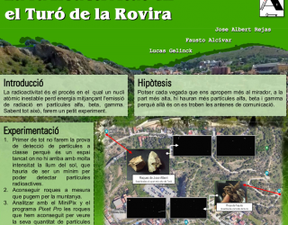 Pòster Radioactivitat en el turó de la Rovira
