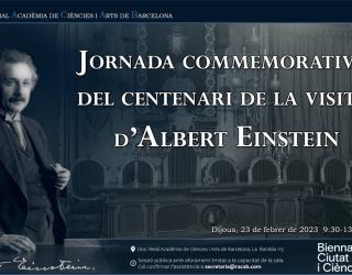 Cartell Jornada commemorativa centenari visita Albert Einstein