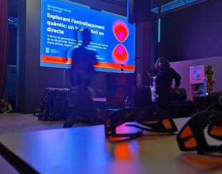 Imatge experiment Bell a la Biennal Ciutat i Ciència 2025