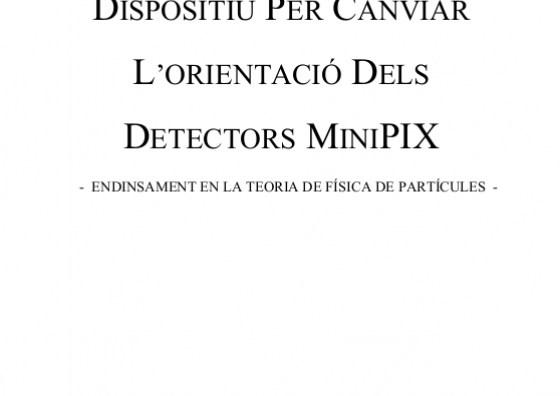 Dispositiu per canviar l'orientació del Minipix