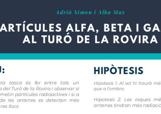 Pòster Partícules Alfa, Beta i Gamma