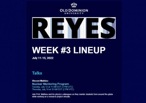 REYES: Remote Experience for Young Engineers and Scientists