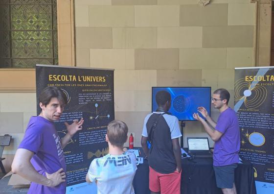 Activitat "Escolta l'Univers" a la XI festa de la Ciència de la UB