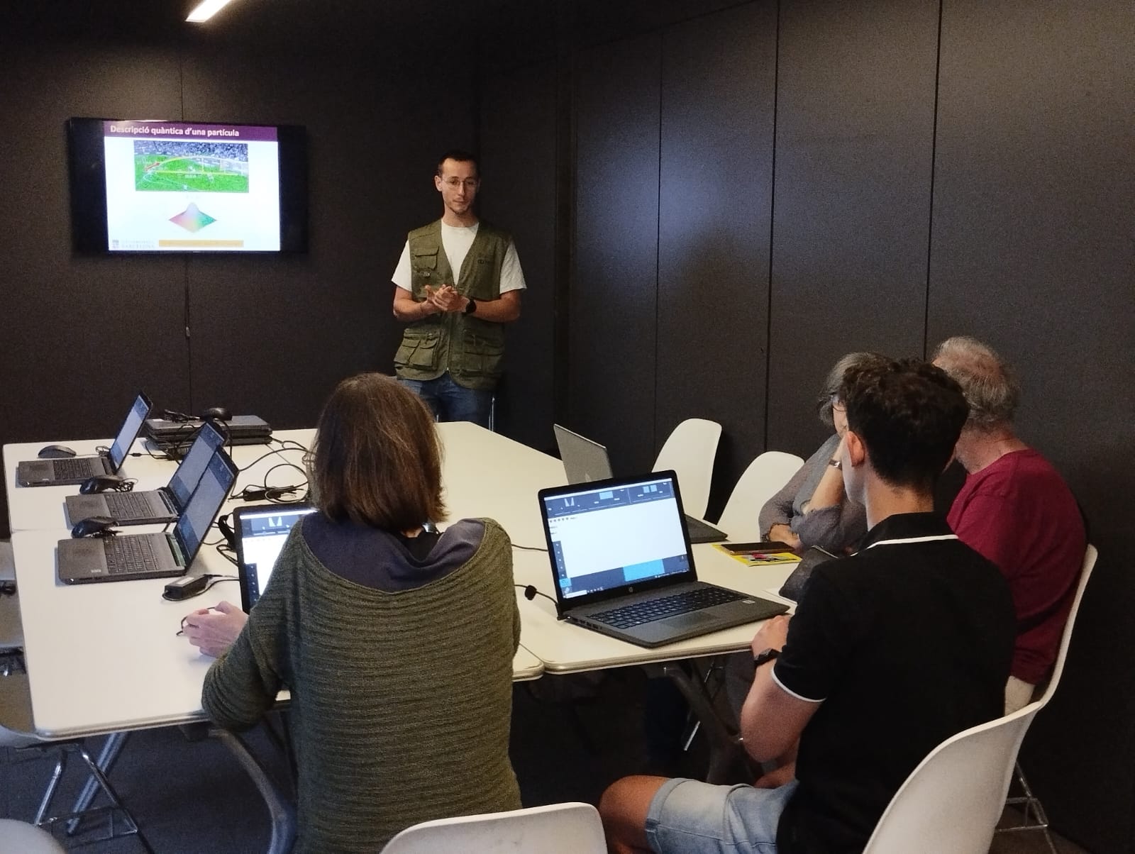 Taller Simulacions de Quàntica a la 17a Festa de la Ciència de l'Ajuntament de Barcelona