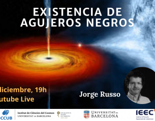 Existencia de agujeros negros poster